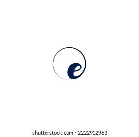 E letter logo design template elements. Modern abstract digital alphabet letter logo. Vector illustration.