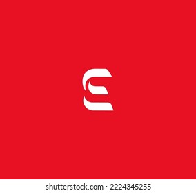 Elementos de plantilla de diseño de logotipo de letra E. Logo de la letra digital abstracta moderna. Ilustración vectorial.