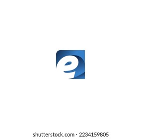 E letter logo design template elements. Modern abstract digital alphabet letter logo. Vector illustration.