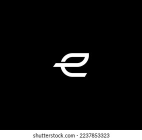 E letter logo design template elements. Modern abstract digital alphabet letter logo. Vector illustration.
