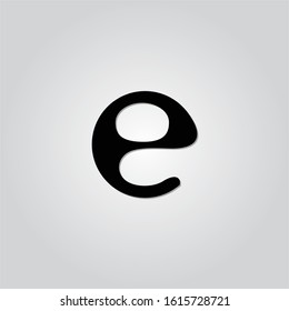e letter logo design unique