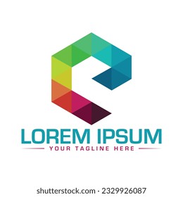 E letter logo design unique and modern logo design