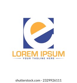 E letter logo design unique and modern logo design