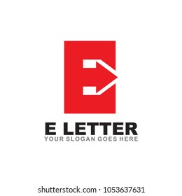 E letter logo design vector template