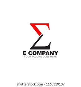 E letter logo design vector template