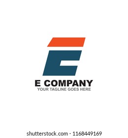 E letter logo design vector template