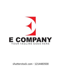 E letter logo design vector template
