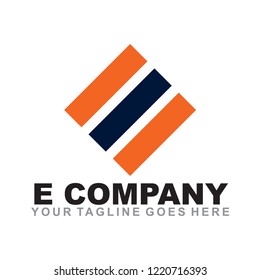 E letter logo design vector template