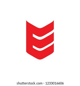 E letter logo design vector template