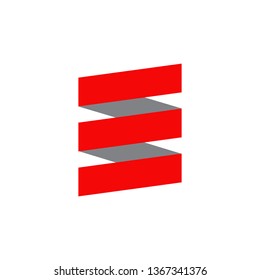 E letter logo design vector template