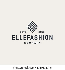 E letter logo design vector illustration.