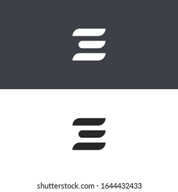 E Letter Logo Design Vector Icon 