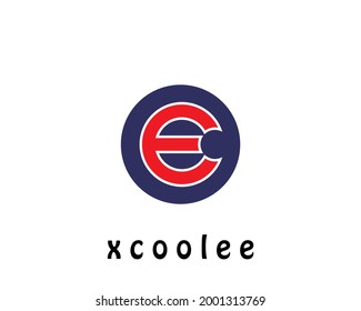Plantilla vectorial de diseño de logotipo de letra E