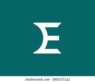 E letter logo design vector template