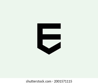 E letter logo design vector template