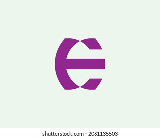 E letter logo design vector template