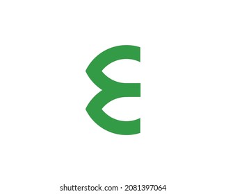 Plantilla vectorial de diseño de logotipo de letra E