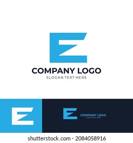 E letter logo design vector illustration template, E  logo vector, letter E logo vector, creative E letter logo