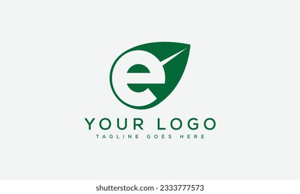 E-Buchstaben Logo Design, Vektorvorlage.