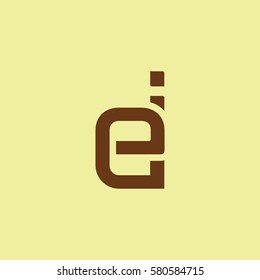 E & I Letter logo design vector element