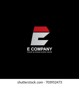 E Letter Logo Design Vector