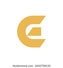 E-Buchstabe Logo Design weißer Hintergrund. Monogramm Initialen Buchstaben Logo Konzept.
