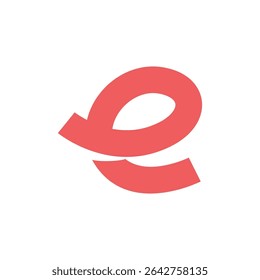 E letter logo design white background. Monogram initials letter logo concept.