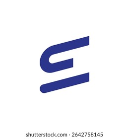 E letter logo design white background. Monogram initials letter logo concept.