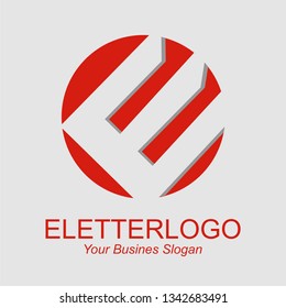 
E Letter Logo Design.initial logo Modern E Icon With Creative and Beautiful Monogram Design Vector Illustration.
can be used for multimedia icon, digital icon, Web icon - Vector