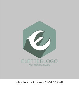 E Letter Logo Design.initial logo Modern E Icon With Creative and Beautiful Monogram Design Vector Illustration.
can be used for multimedia icon, digital icon, Web icon - Vector
