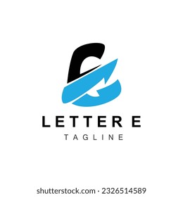 E Letter Logo, Education Vector, Simple E Alphabet Design, Illustration, Symbol, Template, Brand