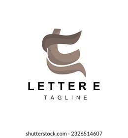 E-Letter-Logo, Bildungs-Vektorgrafik, einfaches E-Alphabet-Design, Illustration, Symbol, Vorlage, Marke