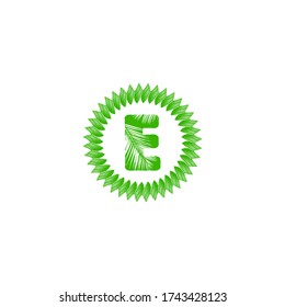 E letter logo emblem design