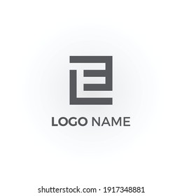 Diseño de icono de logotipo de carta E