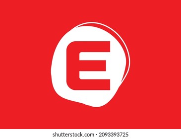 E letter logo and icon design template