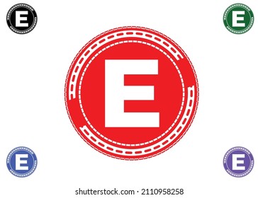 Logo de la carta electrónica y diseño de iconos