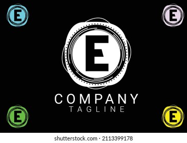 E letter logo and icon design
