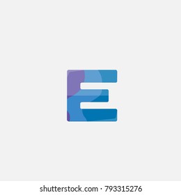 E letter logo . E icon logo template