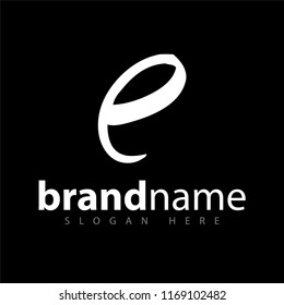 e letter logo icon vector template
