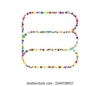Icono de letra E elementos de plantilla vectorial con círculo