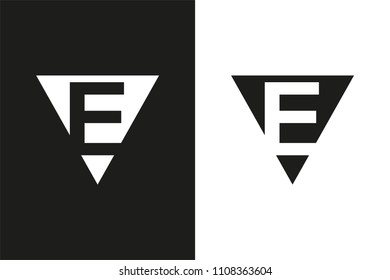 E Letter logo, Minimal Logo