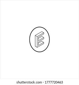 Diseño monográfico de logotipo de letra E