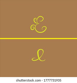 E letter logo monogram design with small and capital letter