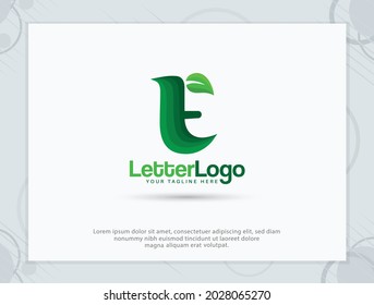 Logo de la letra E y diseño de monograma