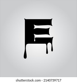 E letter logo with nice gradient white background. E letter icon. E.