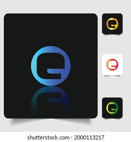 Diseño de gradiente abstracto profesional del logotipo de la letra E
