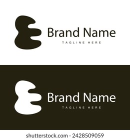 E letter logo in simple style Luxury product brand template illustration