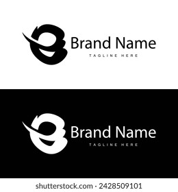E letter logo in simple style Luxury product brand template illustration