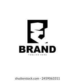 E letter logo in simple style Luxury product brand template illustration
