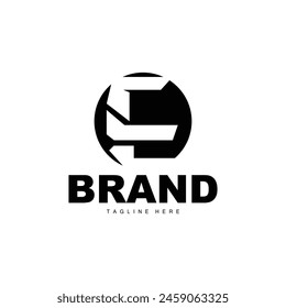 E-Buchstaben-Logo im schlichten Stil Luxusprodukt brande Vorlage Illustration